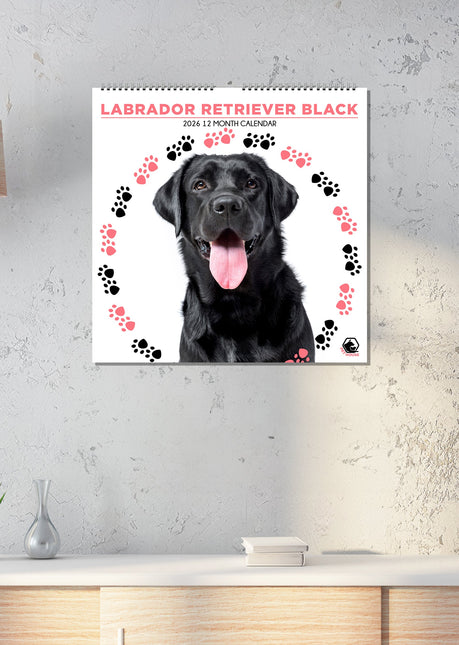 CalendarsRUs Labrador Retriever Zwart Kalender 2026