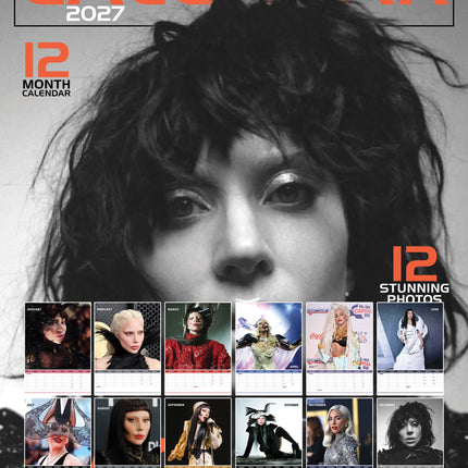 CalendarsRUs Lady Gaga A3 Kalender 2027