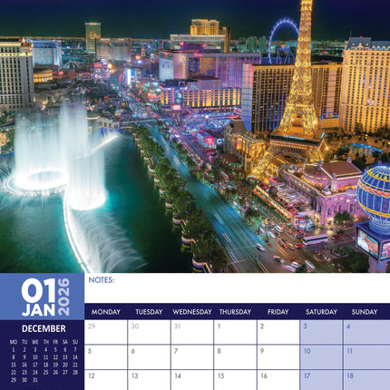 CalendarsRUs Las Vegas A3 Kalender 2026