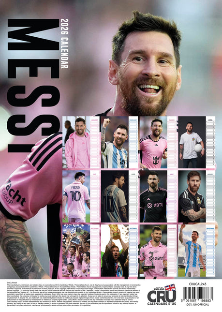 CalendarsRUs Lionel Messi A3 Kalender 2026