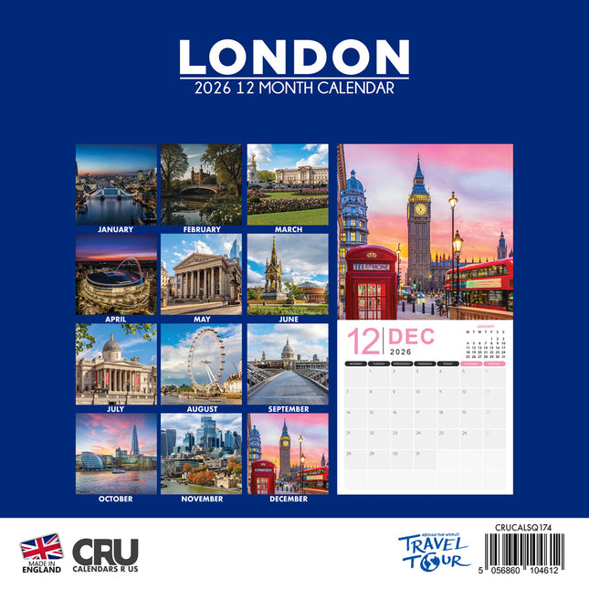 CalendarsRUs Londen Kalender 2026