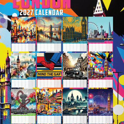 CalendarsRUs Londense Kunst A3 Kalender 2027