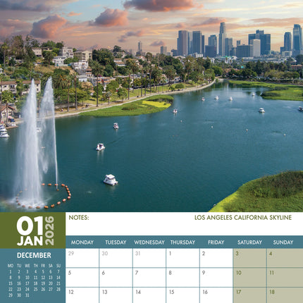 CalendarsRUs Los Angeles A3 Kalender 2026