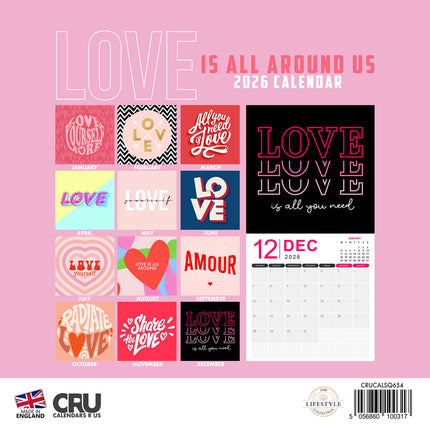 CalendarsRUs Love Kalender 2026
