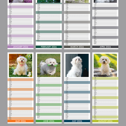 CalendarsRUs Maltezer Slimline Kalender 2026