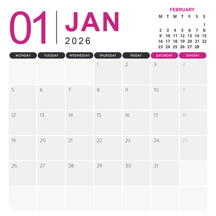 CalendarsRUs Mandala Kalender 2026