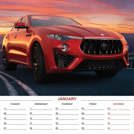 CalendarsRUs Maserati A3 Kalender 2026
