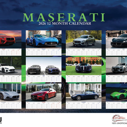 CalendarsRUs Maserati A3 Kalender 2026