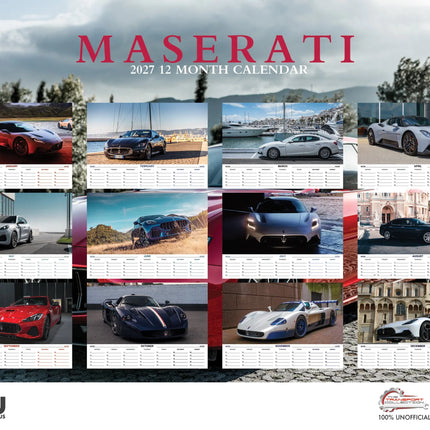 CalendarsRUs Maserati A3 Kalender 2027