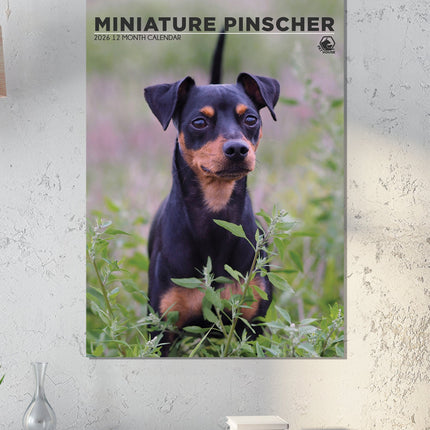 CalendarsRUs Miniatuur Pinscher A3 Kalender 2026