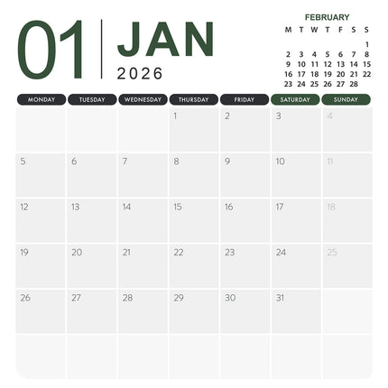 CalendarsRUs Miniatuur Pinscher Kalender 2026