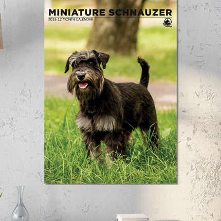 CalendarsRUs Miniatuur Schnauzer A3 Kalender 2026