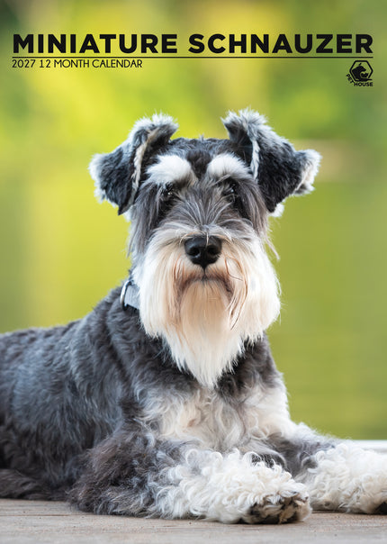 CalendarsRUs Miniatuur Schnauzer A3 Kalender 2027