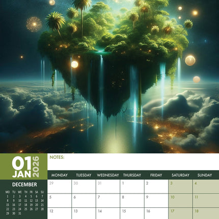 CalendarsRUs Modern Surrealism A3 Kalender 2026
