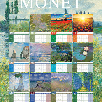 CalendarsRUs Monet A3 Kalender 2026