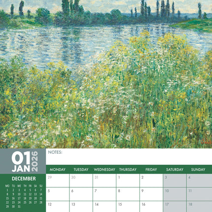 CalendarsRUs Monet A3 Kalender 2026