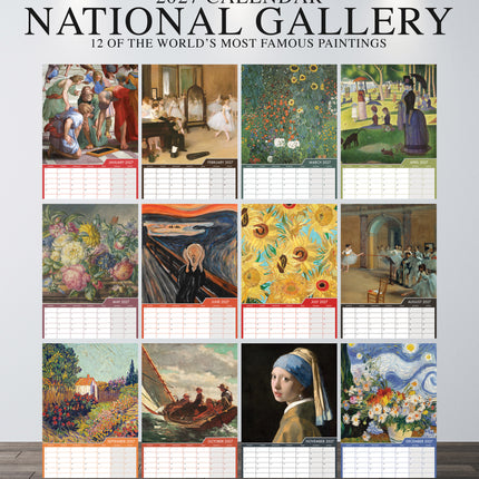 CalendarsRUs National Gallery A3 Kalender 2027