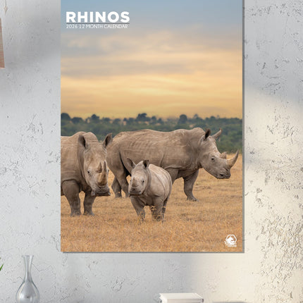 CalendarsRUs Neushoorn A3 Kalender 2026