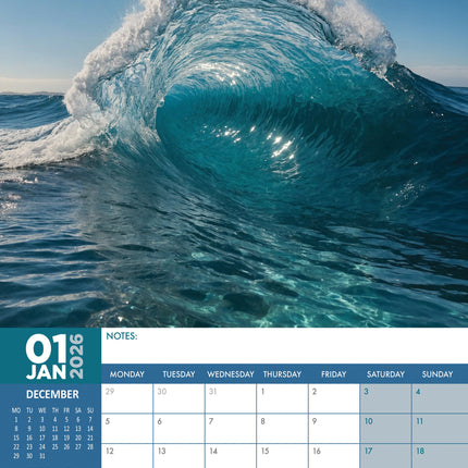 CalendarsRUs Ocean View A3 Kalender 2026