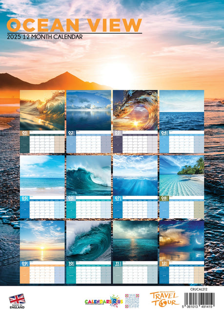 CalendarsRUs Ocean View Kalender 2025