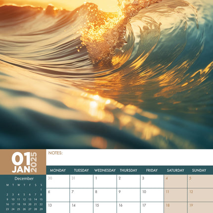 CalendarsRUs Ocean View Kalender 2025
