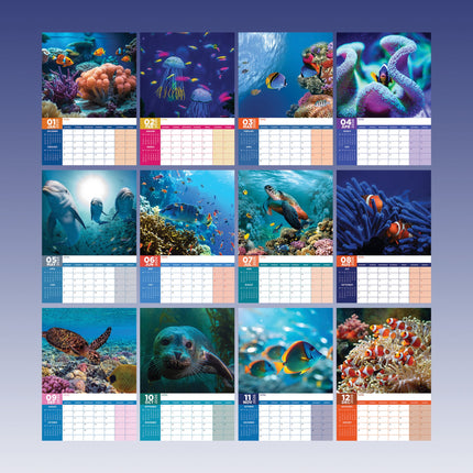 CalendarsRUs Onderwaterwereld A3 Kalender 2026