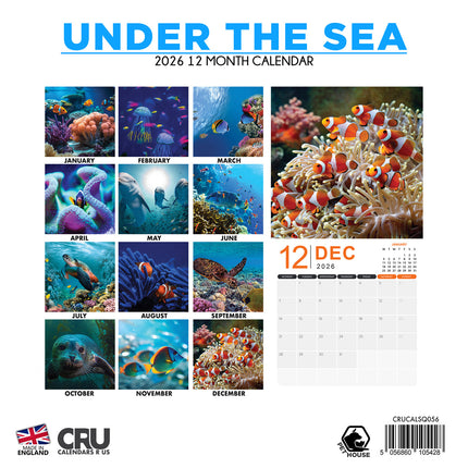 CalendarsRUs Onderwaterwereld Kalender 2026