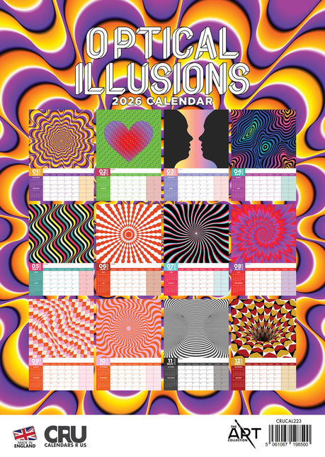 CalendarsRUs Optische Illusies A3 Kalender 2026