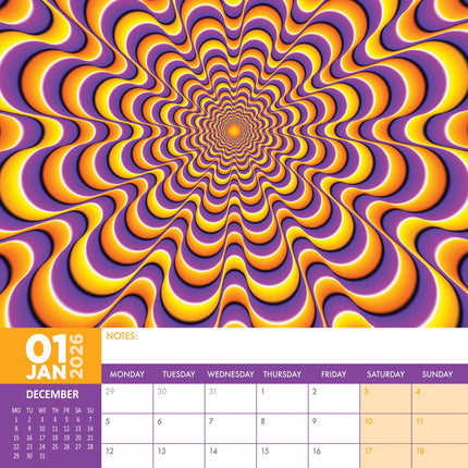 CalendarsRUs Optische Illusies A3 Kalender 2026