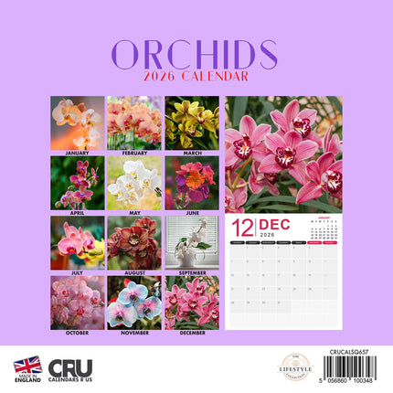 CalendarsRUs Orchideeën Kalender 2026