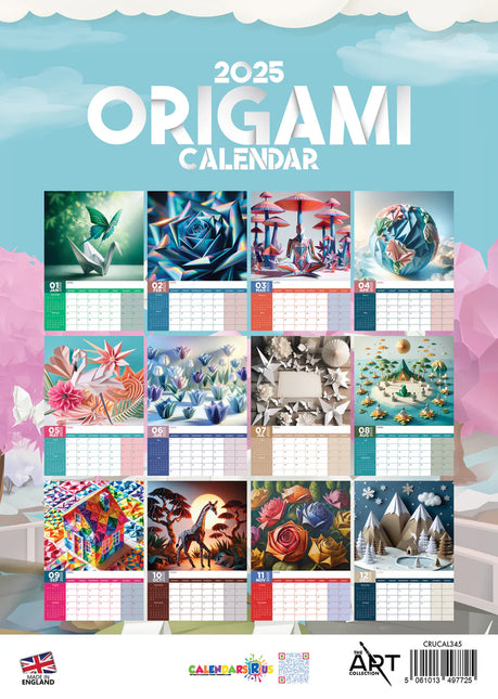 CalendarsRUs Origami Kalender 2025