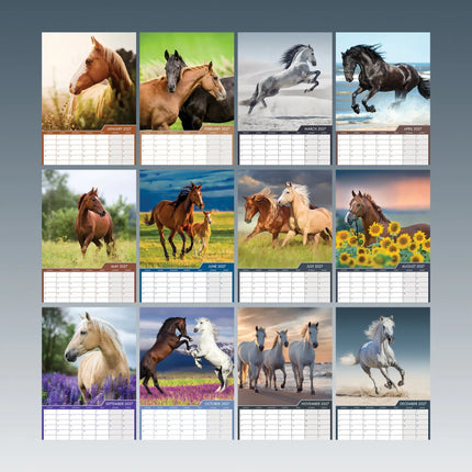 CalendarsRUs Paarden A3 Kalender 2027