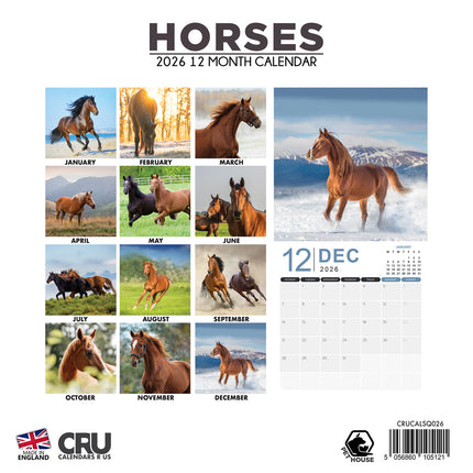 CalendarsRUs Paarden Kalender 2026