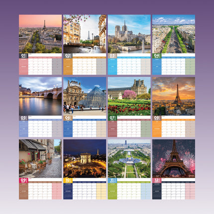 CalendarsRUs Parijs A3 Kalender 2026