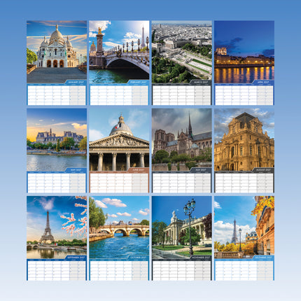CalendarsRUs Parijs A3 Kalender 2027