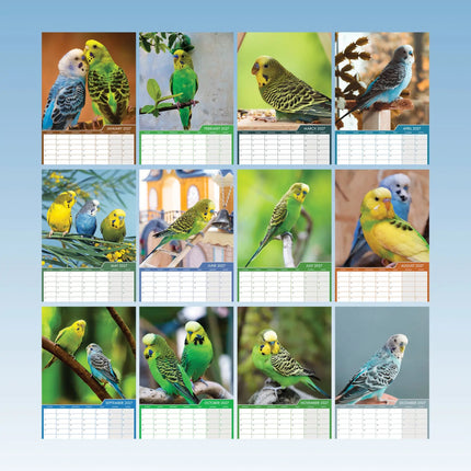 CalendarsRUs Parkieten A3 Kalender 2027