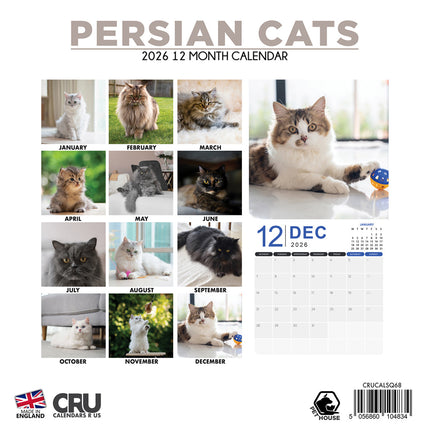 CalendarsRUs Perzische Katten Kalender 2026