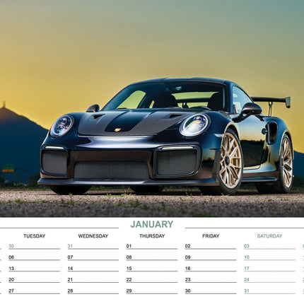 CalendarsRUs Porsche A3 Kalender 2026