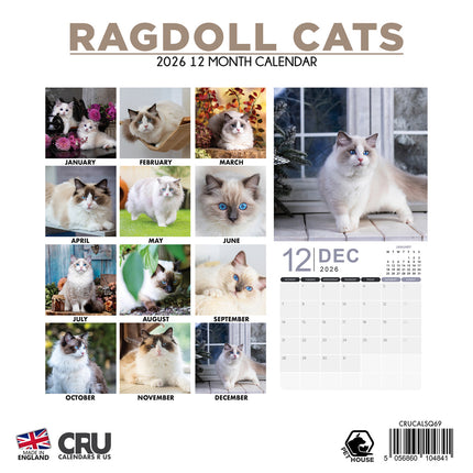 CalendarsRUs Ragdoll Kalender 2026