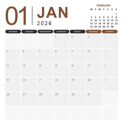 CalendarsRUs Ratten Kalender 2026