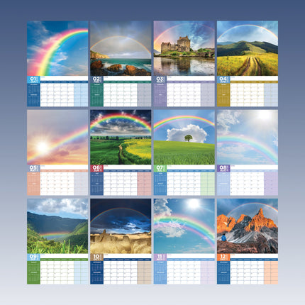 CalendarsRUs Regenbogen A3 Kalender 2026