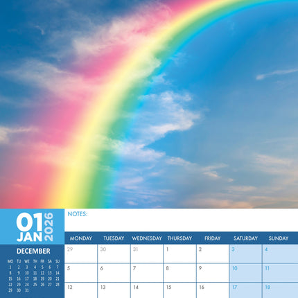 CalendarsRUs Regenbogen A3 Kalender 2026