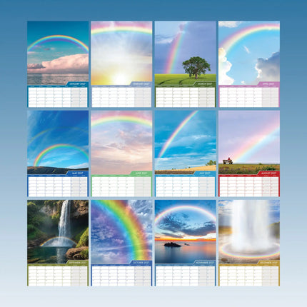 CalendarsRUs Regenbogen A3 Kalender 2027