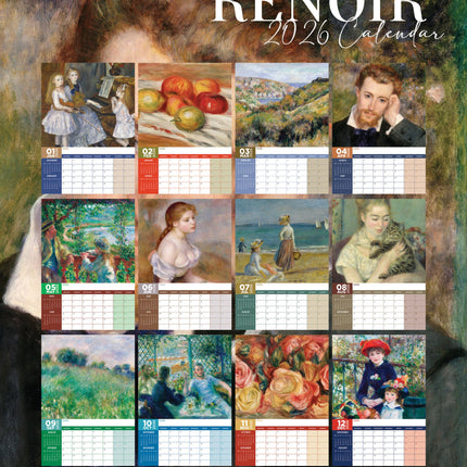 CalendarsRUs Renoir A3 Kalender 2026