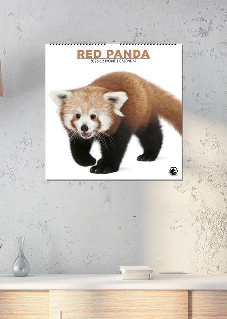 CalendarsRUs Rode Panda Kalender 2026