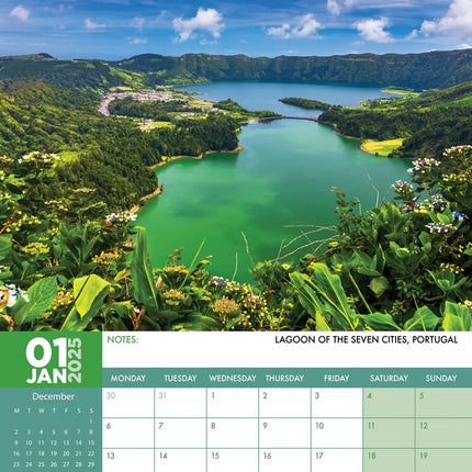 CalendarsRUs Romantic Europe A3 Kalender 2025