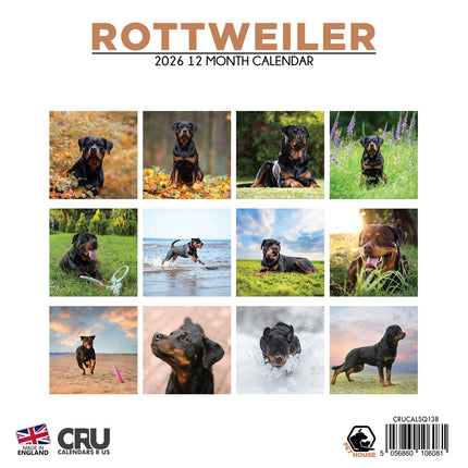 CalendarsRUs Rottweiler Kalender 2026