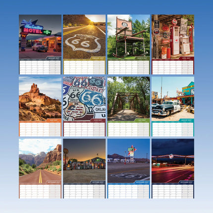 CalendarsRUs Route 66 A3 Kalender 2027