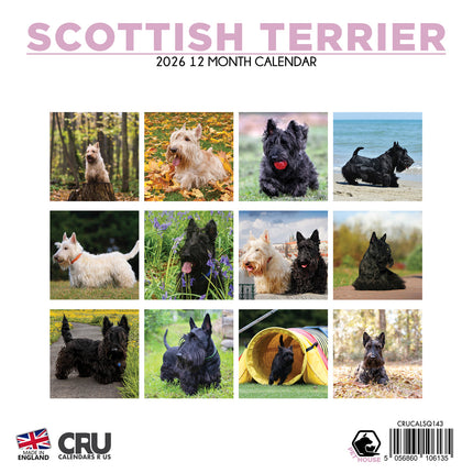 CalendarsRUs Schotse Terrier Kalender 2026
