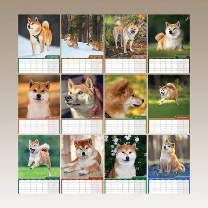 CalendarsRUs Shiba Inu A3 Kalender 2027
